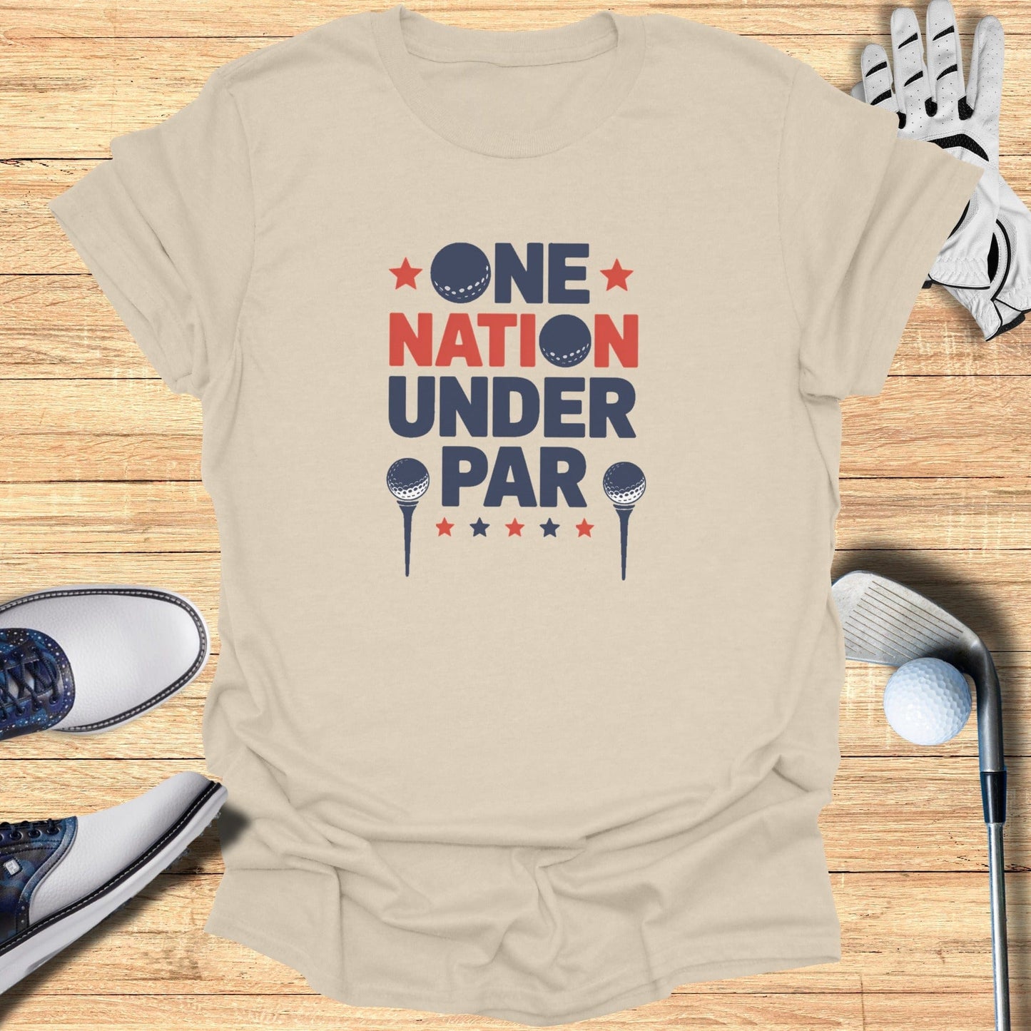 One Nation Under Par T-Shirt - Funny Golf Tee by Swing Epic