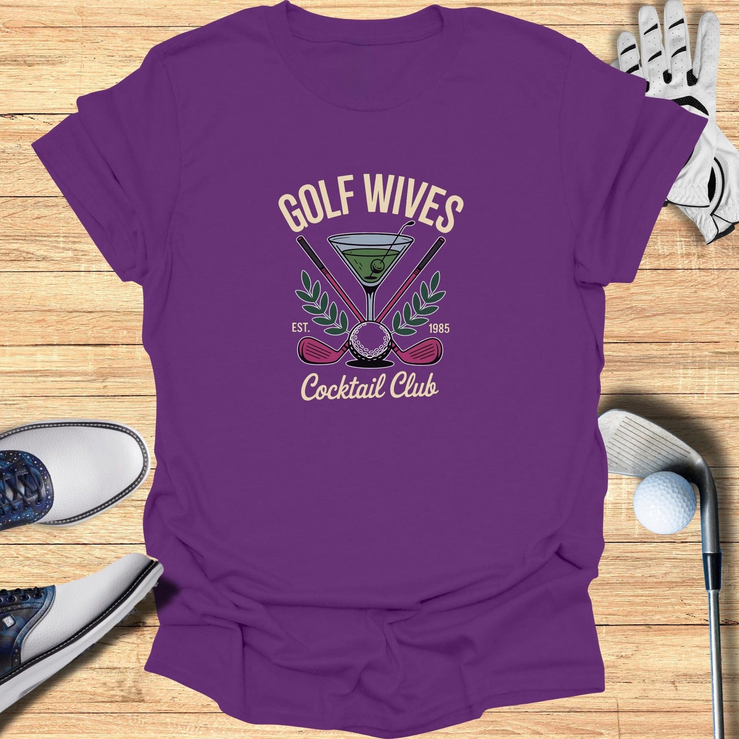 Golf Wives Cocktail Club T-Shirt - Funny Golf Tee by Swing Epic
