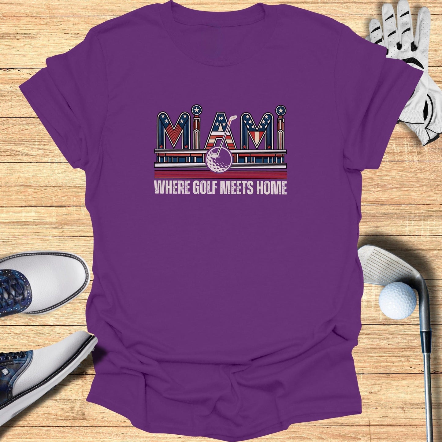 Miami Golf T-Shirt - Funny Golf Tee by Swing Epic