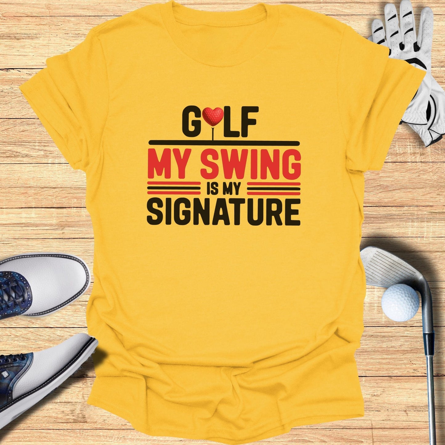 My Swing Is My Signature T-Shirt - Funny Golf Tee by Swing Epic
