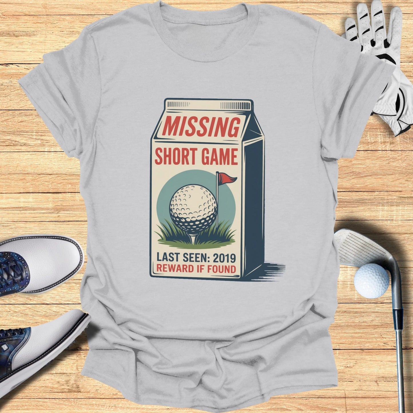 Missing Short Game T-Shirt - Funny Golf Tee by Swing Epic