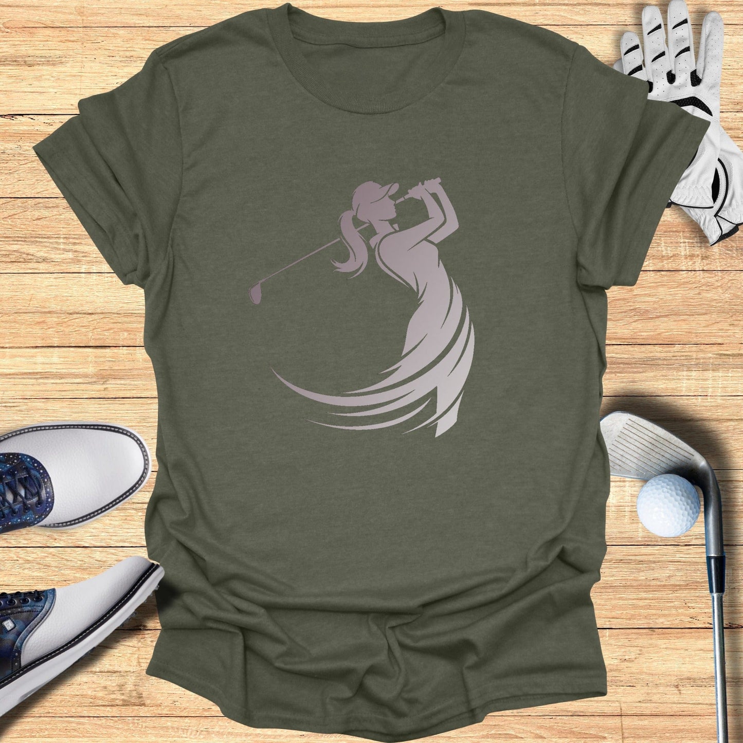 Swing Like a Woman T-Shirt - Funny Golf Tee by Swing Epic