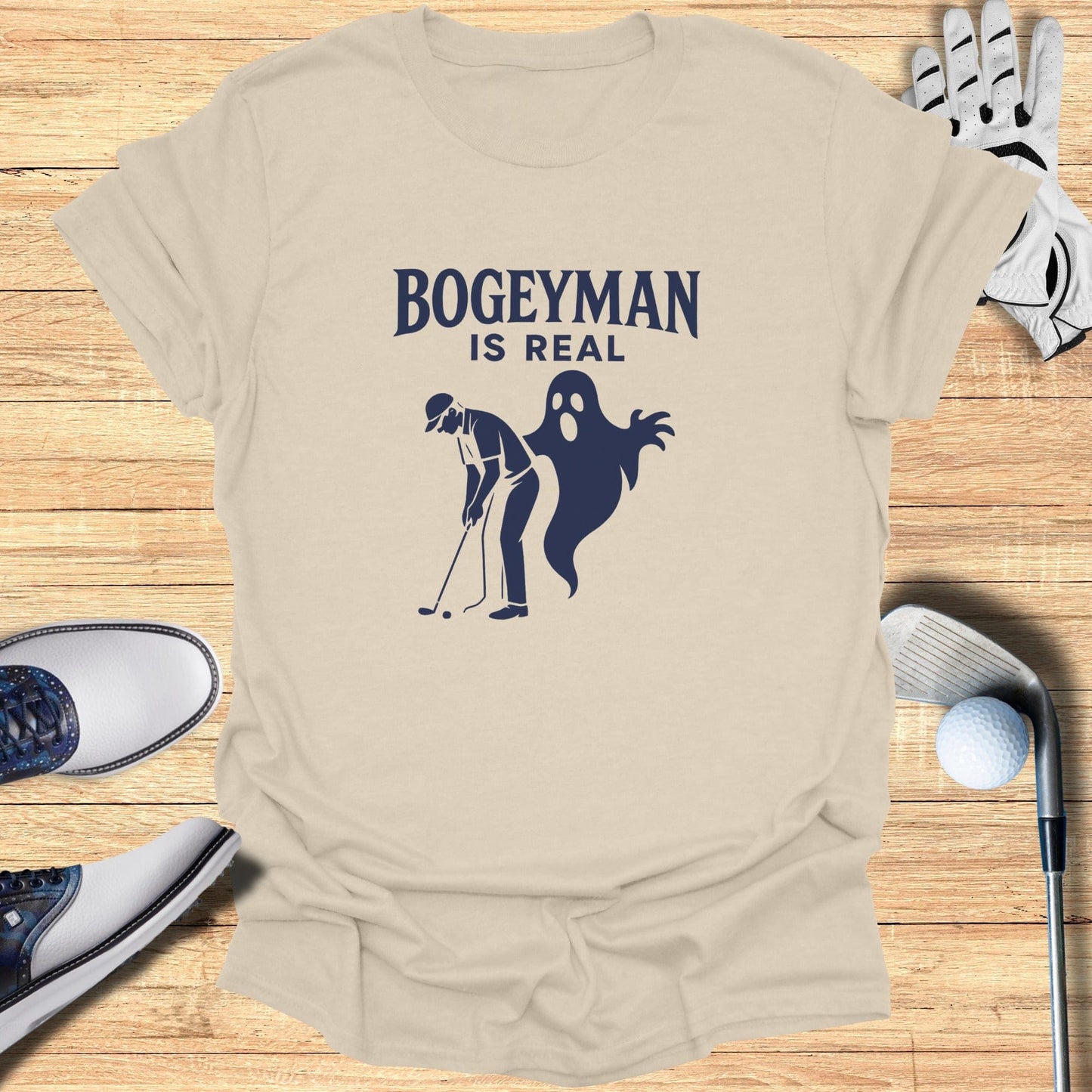 Bogeyman Is Real T-Shirt - Funny Golf Tee by Swing Epic