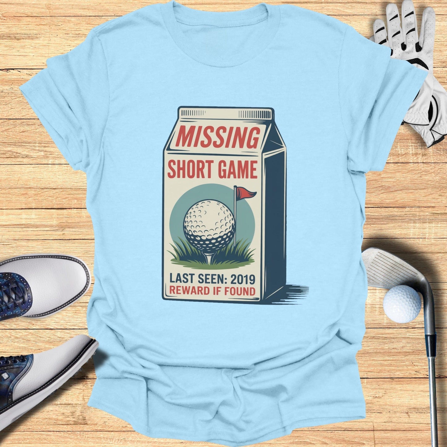 Missing Short Game T-Shirt - Funny Golf Tee by Swing Epic