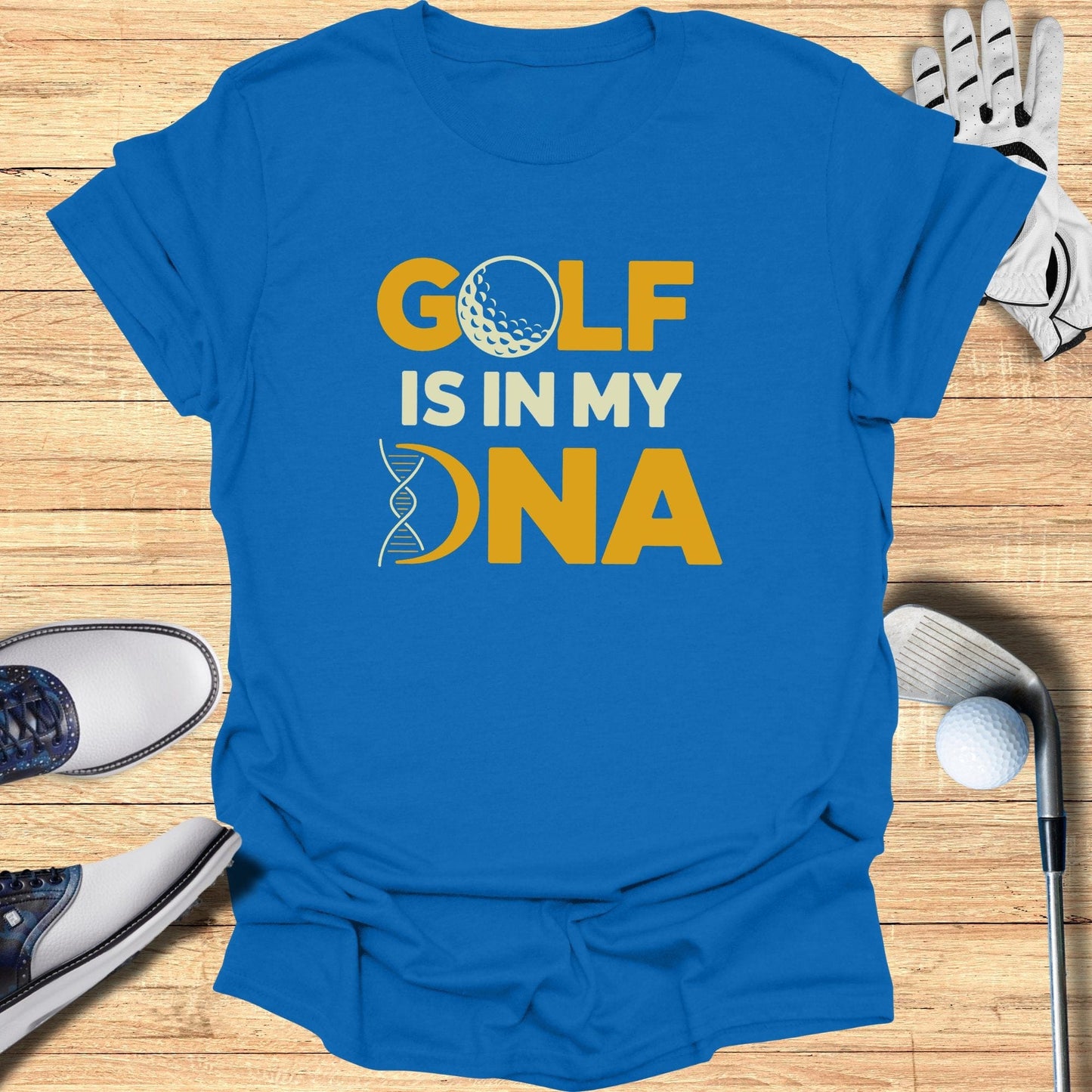 Golf Is In My DNA T-Shirt - Funny Golf Tee by Swing Epic
