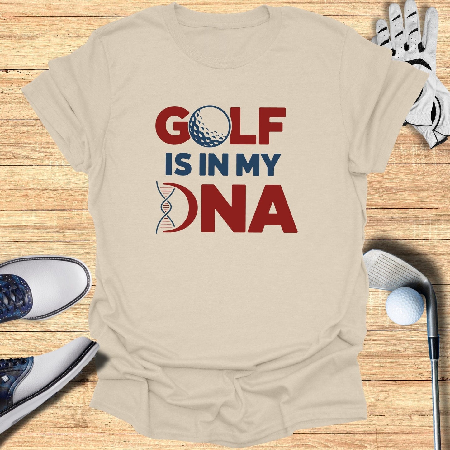 Golf Is In My DNA T-Shirt - Funny Golf Tee by Swing Epic