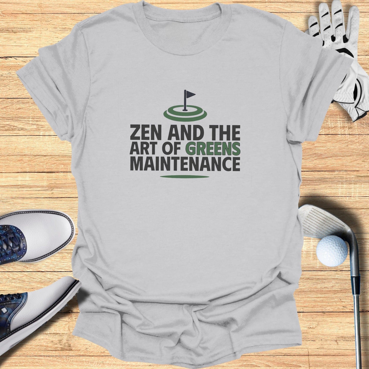 Zen And The Green T-Shirt - Funny Golf Tee by Swing Epic