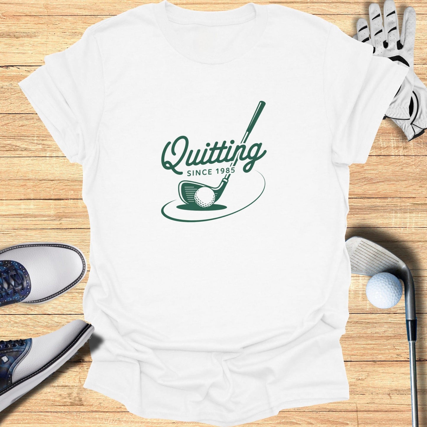 Quitting Since 1985 T-Shirt - Funny Golf Tee by Swing Epic