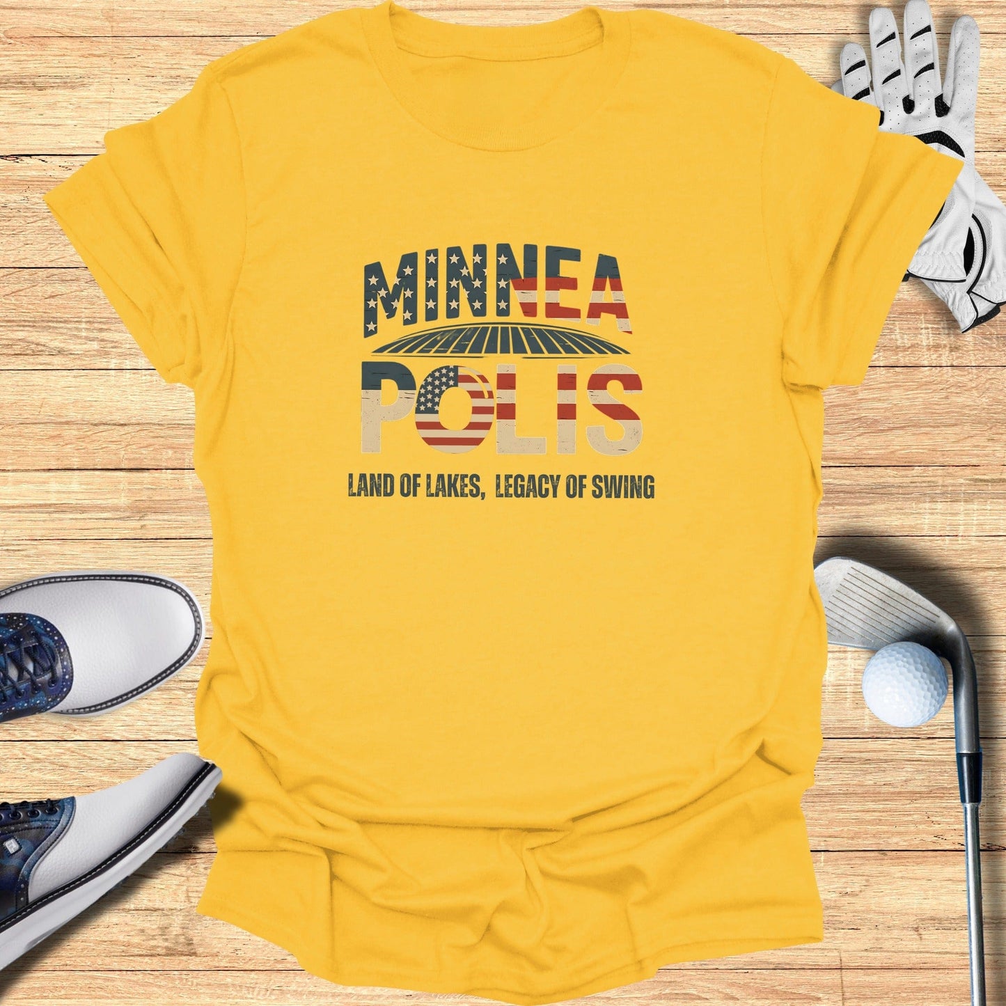 Minneapolis Golf T-Shirt - Funny Golf Tee by Swing Epic