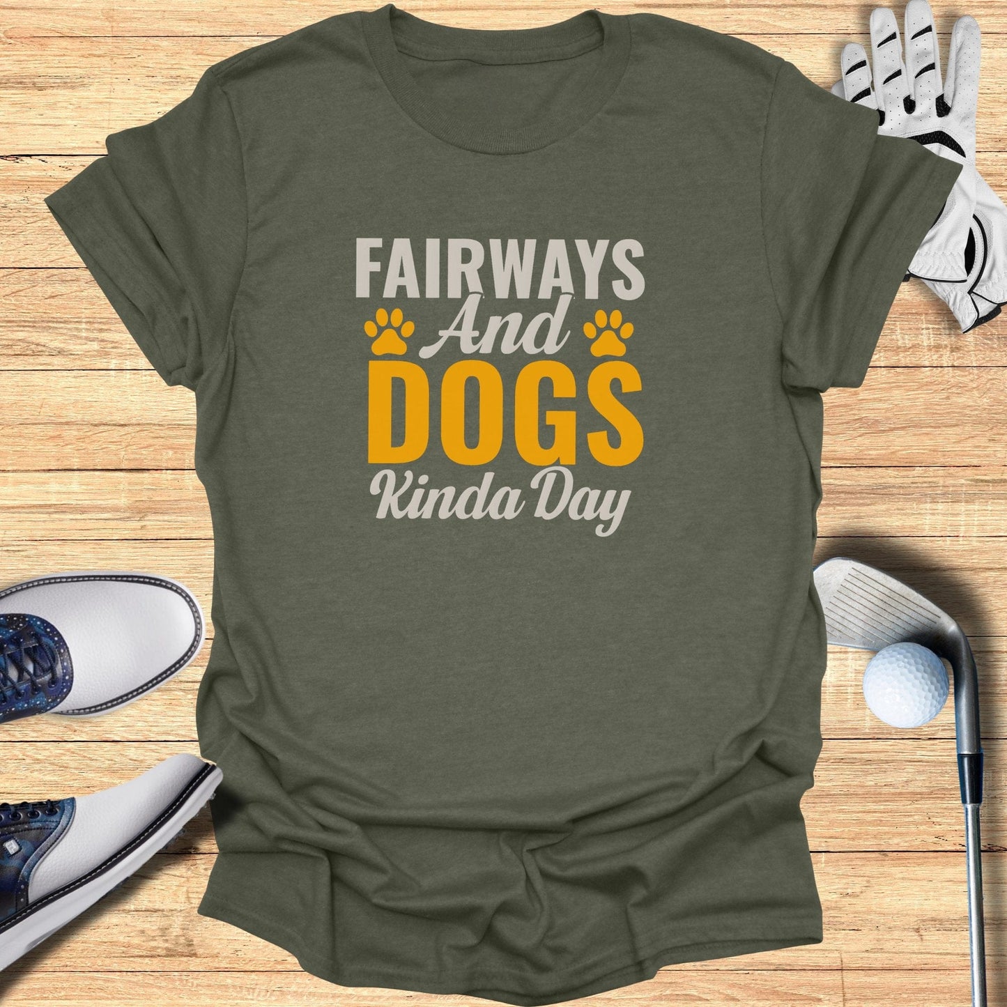 Fairways & Dogs Kinda Day T-Shirt - Funny Golf Tee by Swing Epic