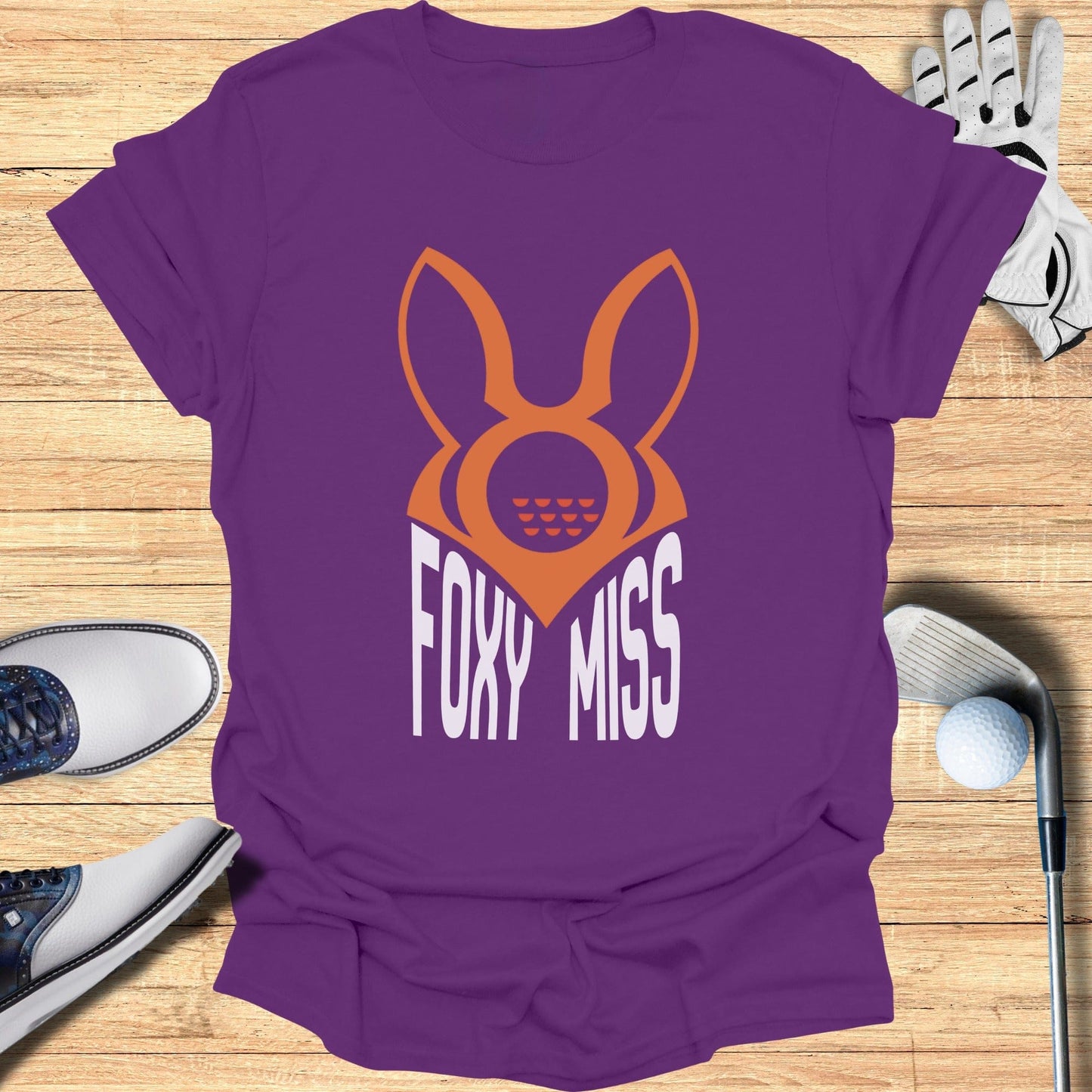 Foxy Miss Purple T-Shirt for Golf Lovers