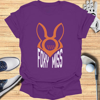 Foxy Miss Purple T-Shirt for Golf Lovers