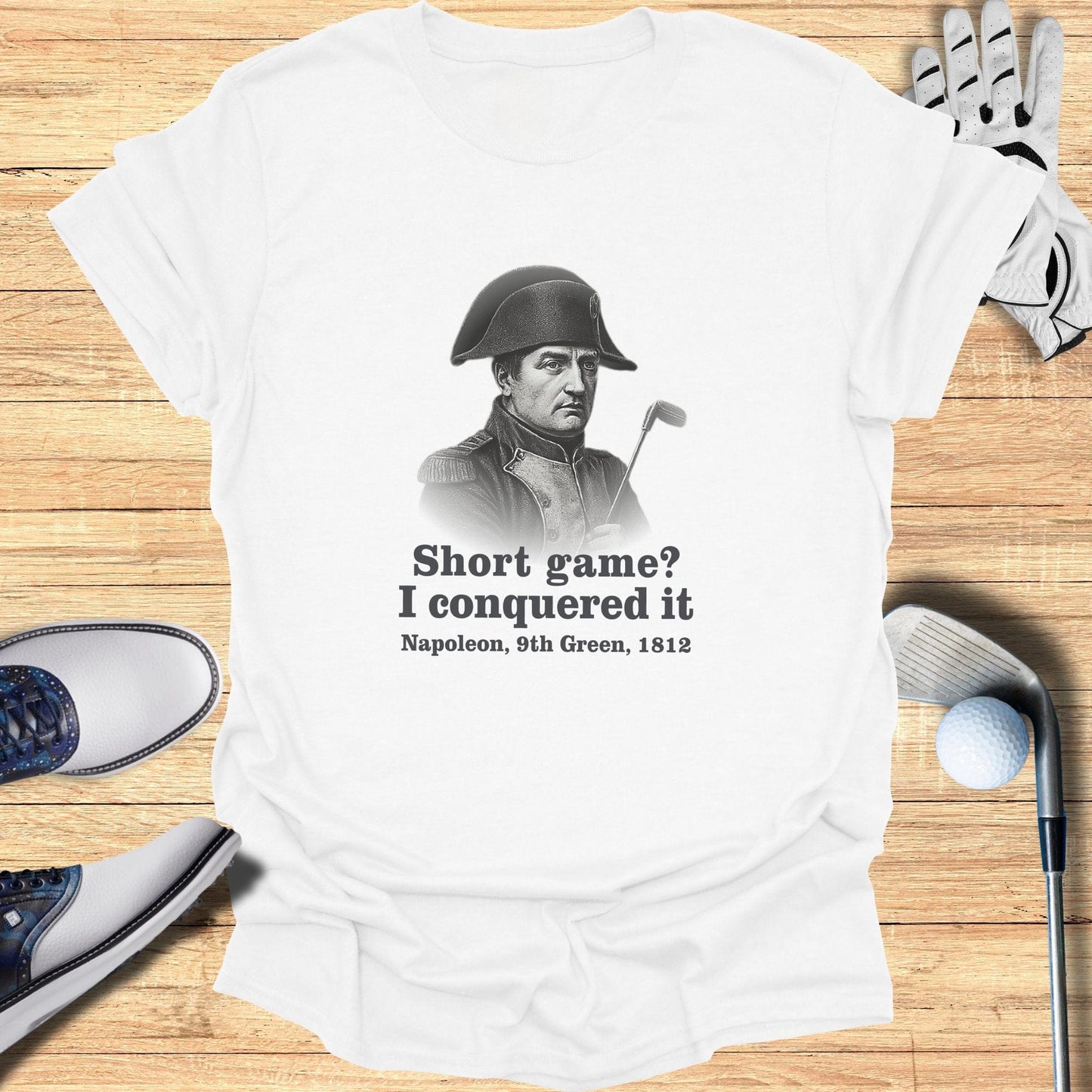 Short Game I Conquered It T-Shirt - Funny Golf Tee by Swing Epic