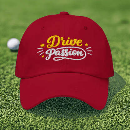 Drive Passion Stars Charming Stylish Embroidered Golf Cap - Funny Golf Tee by Swing Epic