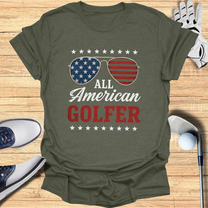All American Golfer T-Shirt - Funny Golf Tee by Swing Epic