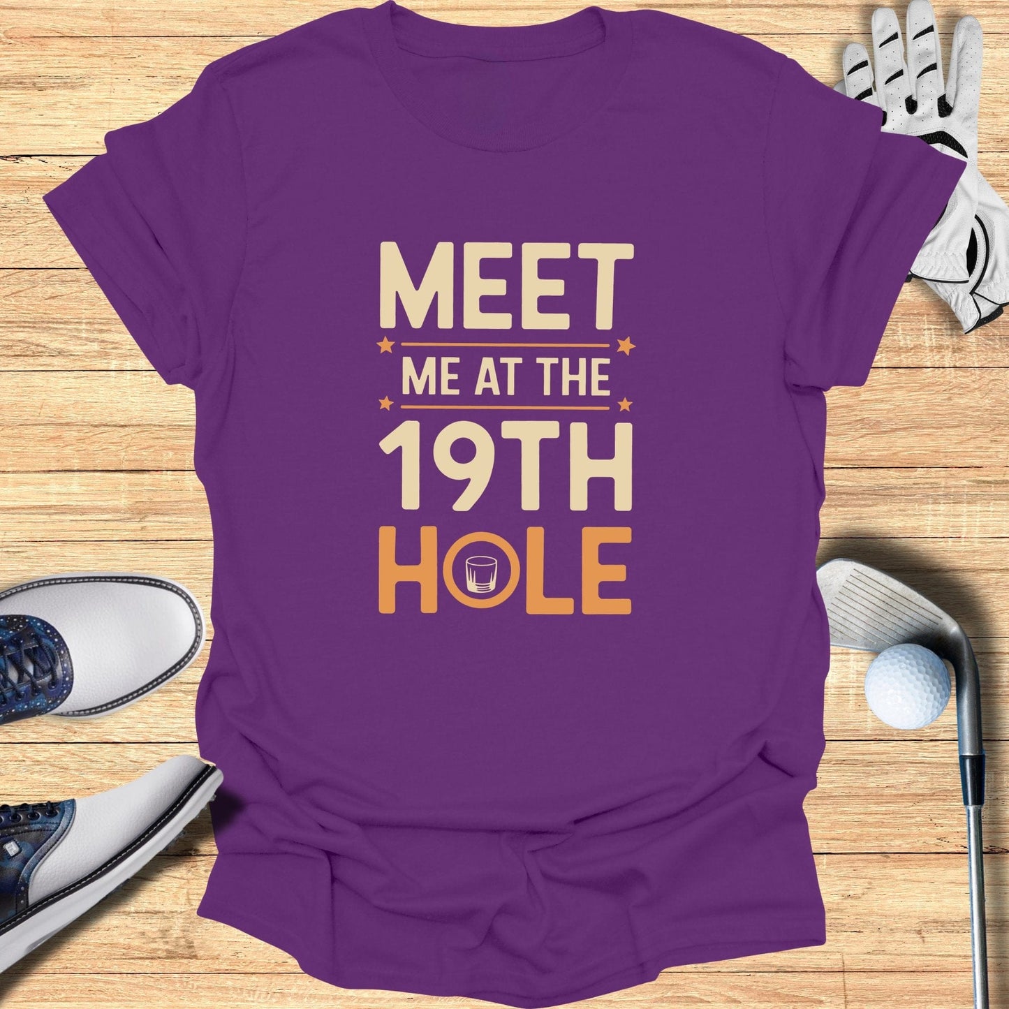 Meet Me At The 19th Hole T-Shirt - Funny Golf Tee by Swing Epic