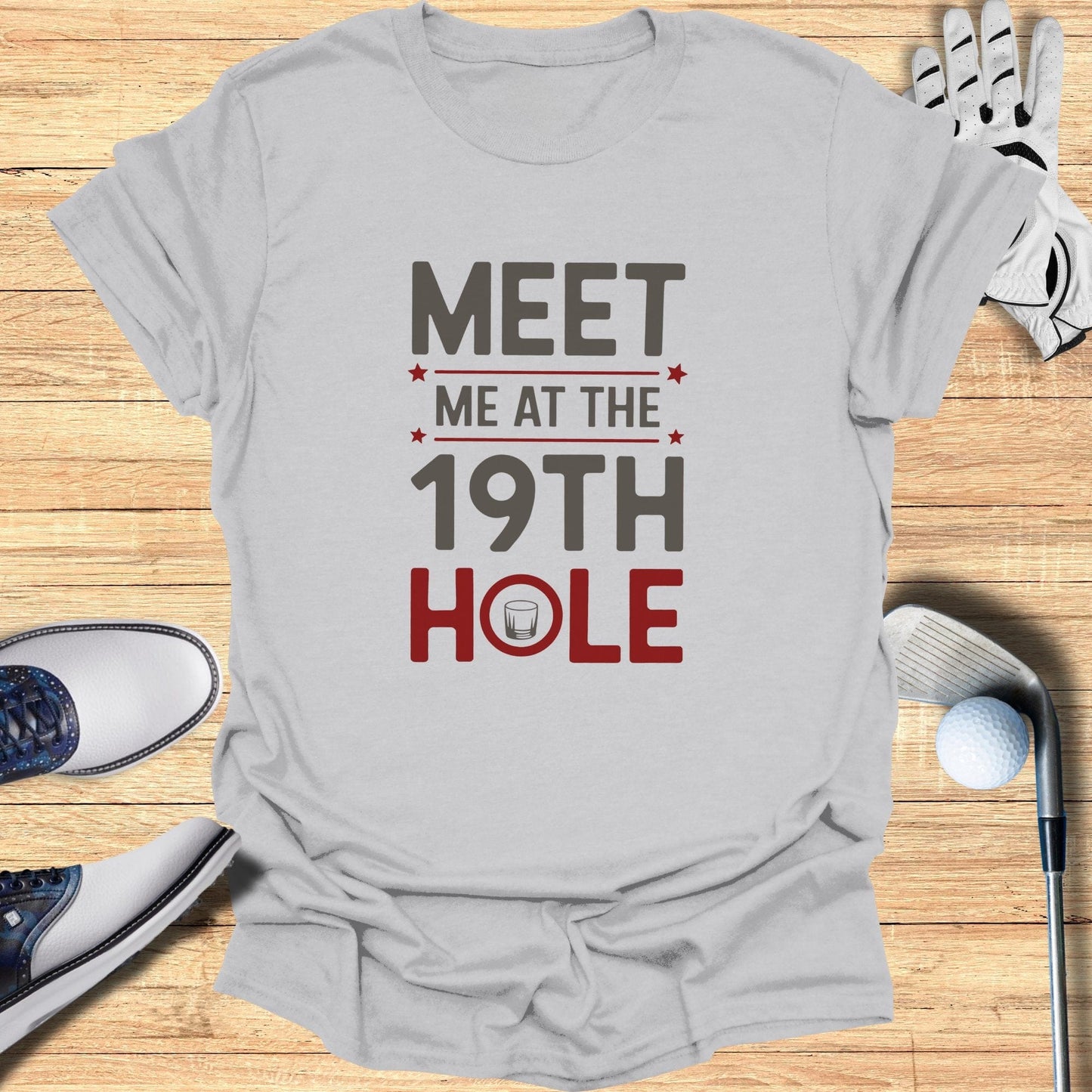 Meet Me At The 19th Hole T-Shirt - Funny Golf Tee by Swing Epic