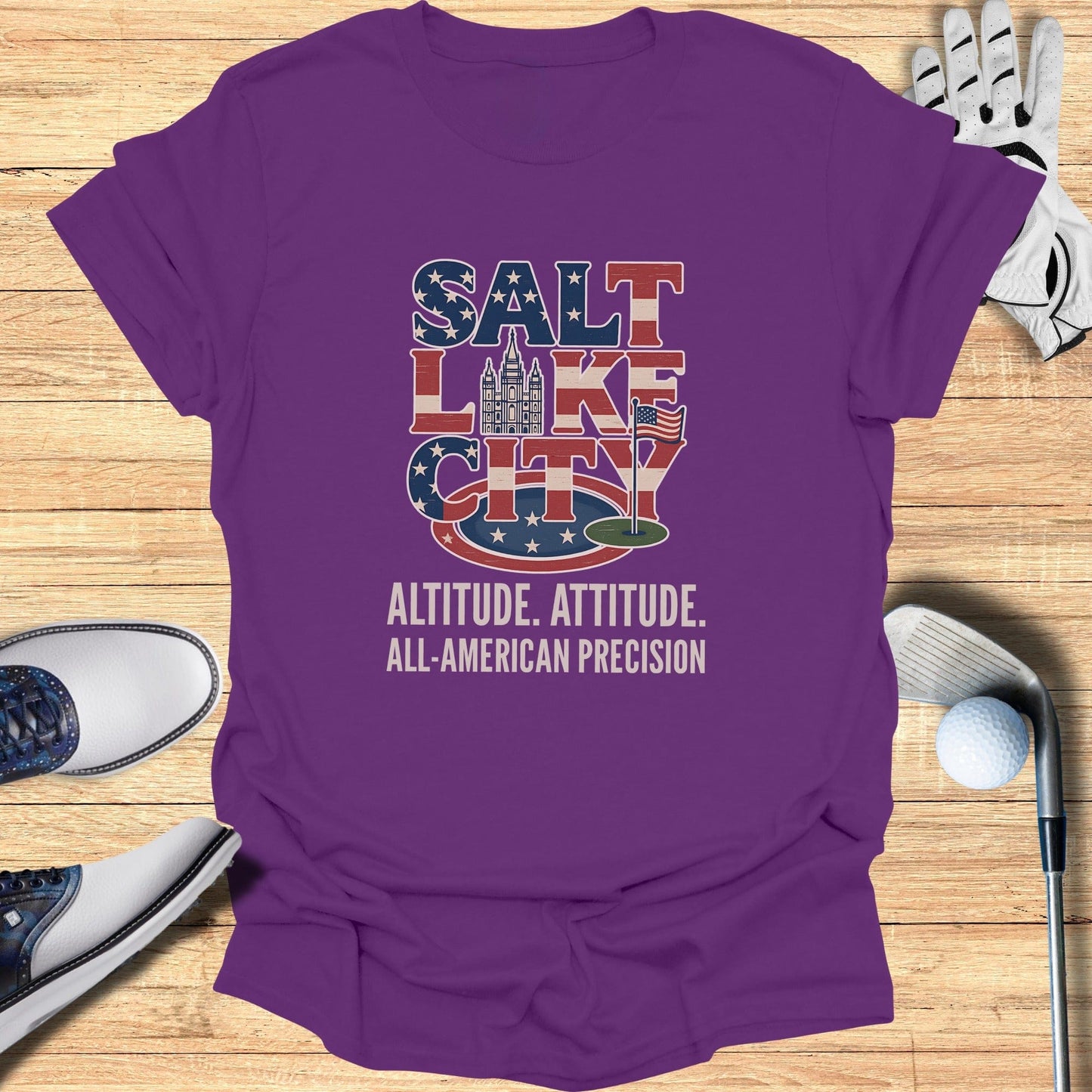 Salt Lake City Golf T-Shirt - Funny Golf Tee by Swing Epic