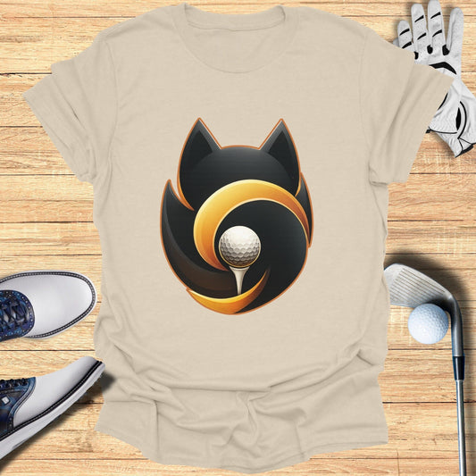 Golf Themed Fox and Ball Graphic T-shirt