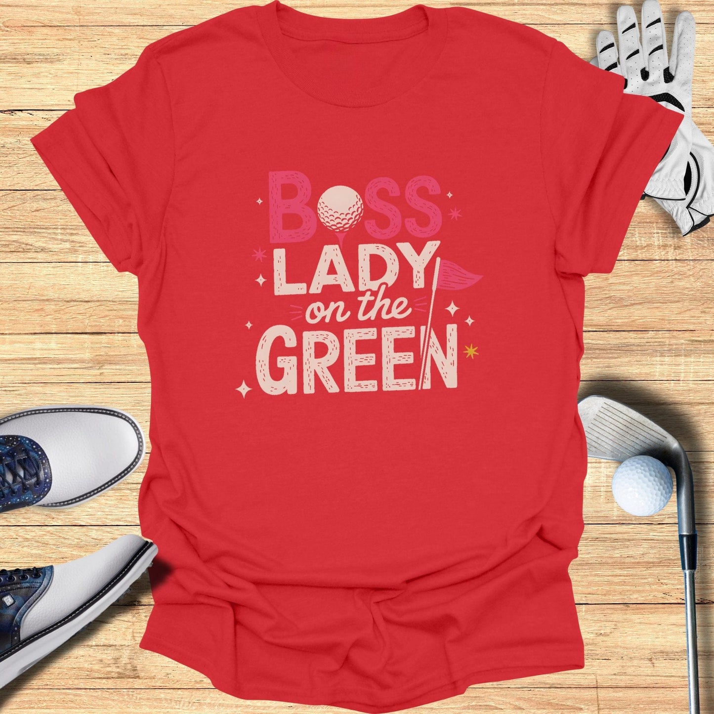 Boss Lady on the Green T-Shirt - Funny Golf Tee by Swing Epic