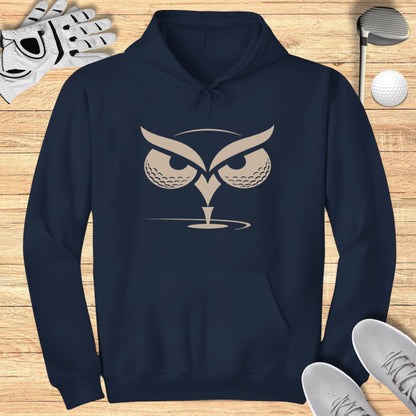 Navy Hoodie with Unique Owl and Golf Design
