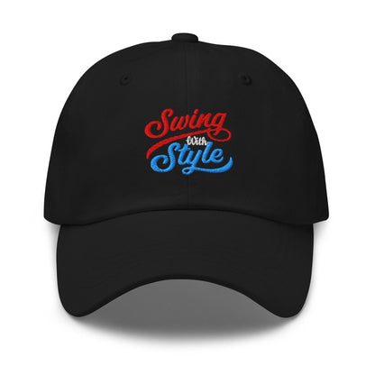 Swing With Style Fun Embroidered Golf Cap - Funny Golf Tee by Swing Epic