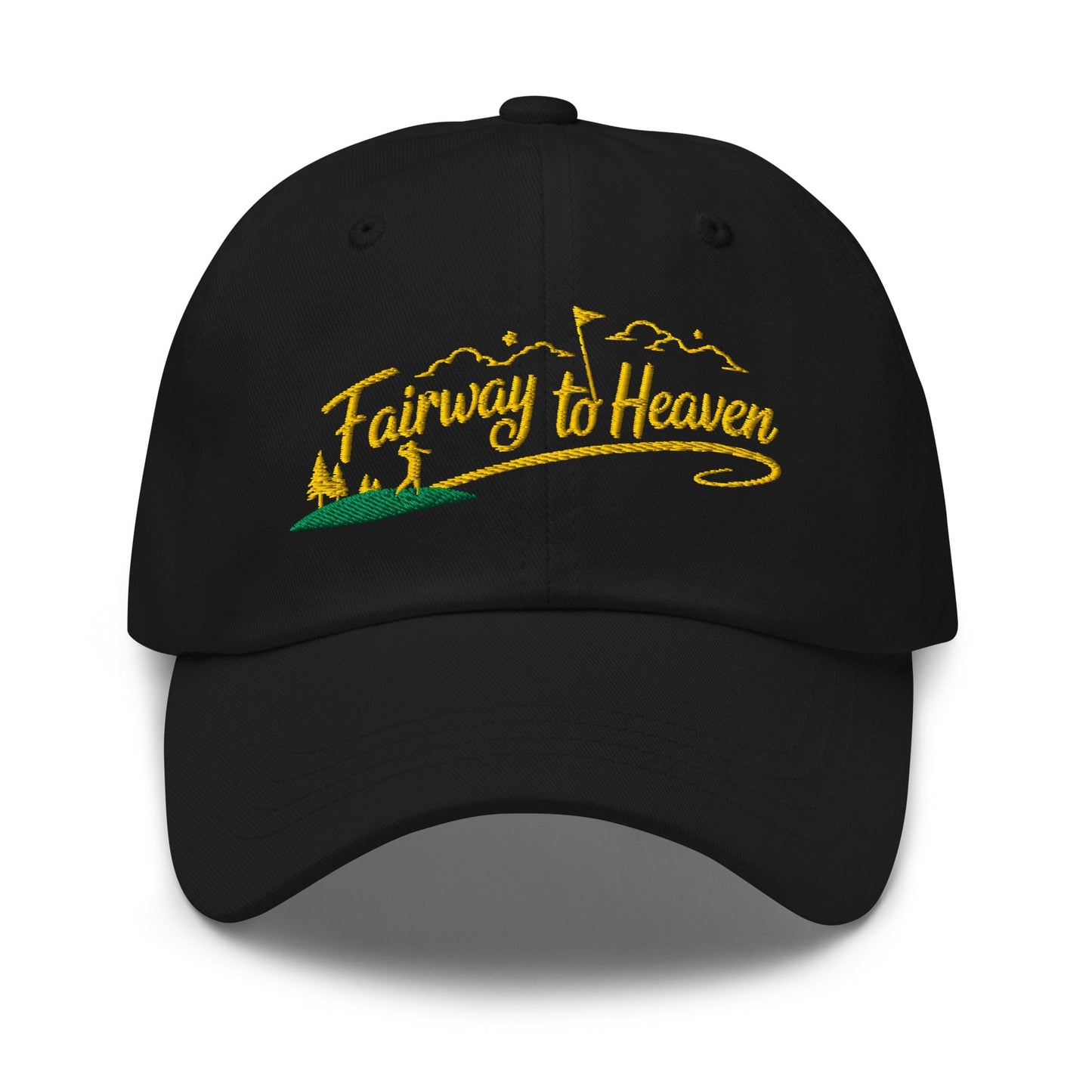 Fairway to Heaven Embroidered Golf Cap - Funny Golf Tee by Swing Epic