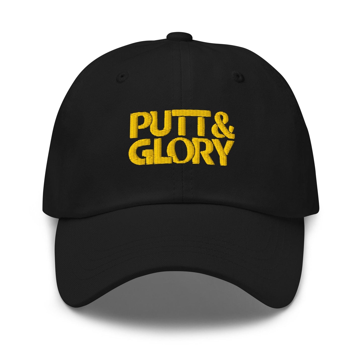 Putt and Glory Embroidered Golf Cap - Funny Golf Tee by Swing Epic