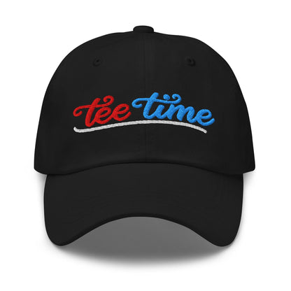 Tee Time Embroidered Golf Cap - Funny Golf Tee by Swing Epic