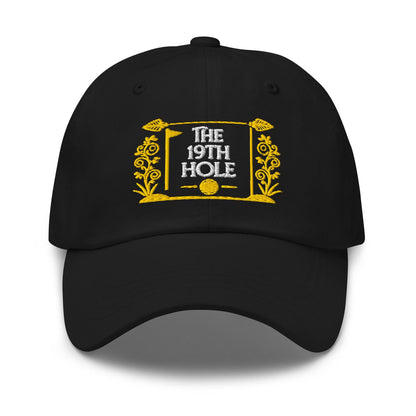 The 19th Hole Fun Embroidered Golf Cap - Funny Golf Tee by Swing Epic