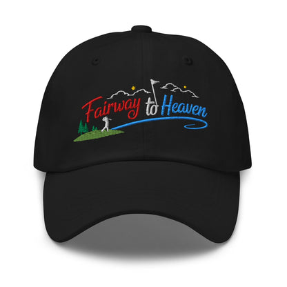 Fairway to Heaven Embroidered Golf Cap - Funny Golf Tee by Swing Epic