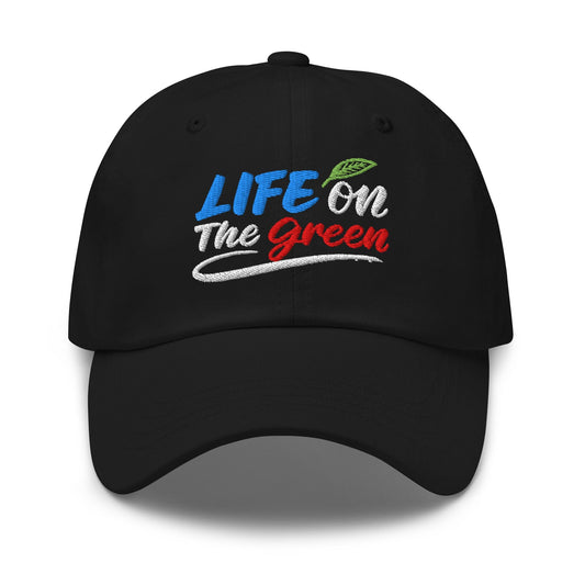 LIFE on The Green Embroidered Golf Cap - Funny Golf Tee by Swing Epic