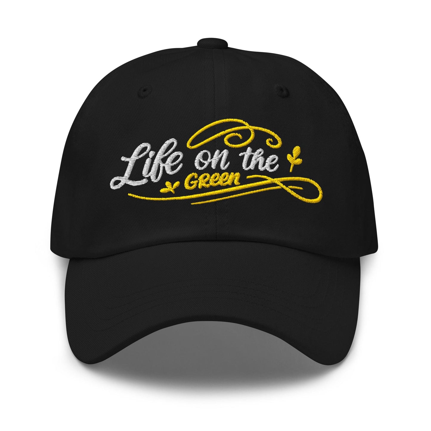 Life on the Green Quirky Fun Design Embroidered Golf Cap - Funny Golf Tee by Swing Epic
