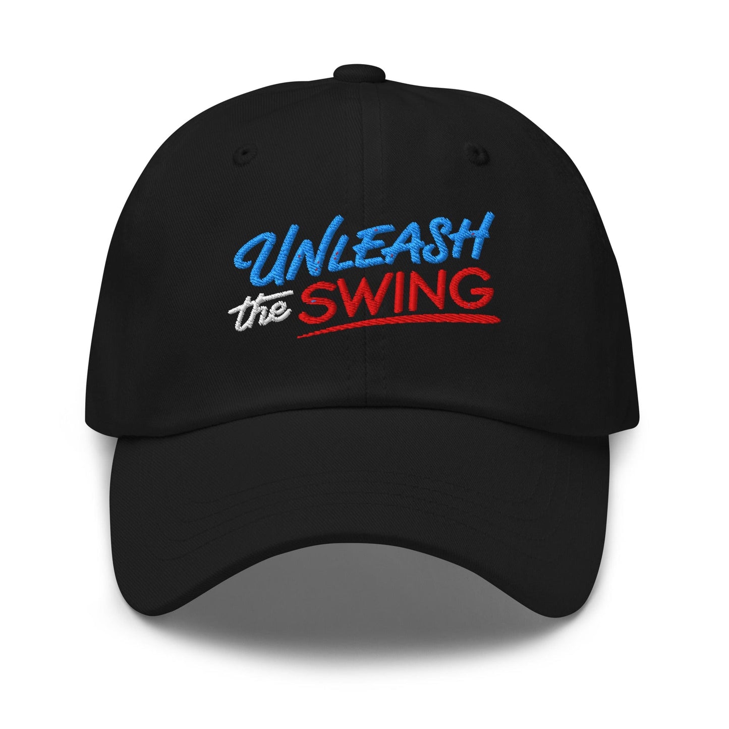 Unleash The Swing Embroidered Golf Cap - Funny Golf Tee by Swing Epic