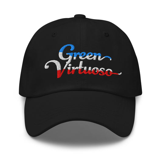 Green Virtuoso Engaging Fun Spirit Embroidered Golf Cap - Funny Golf Tee by Swing Epic