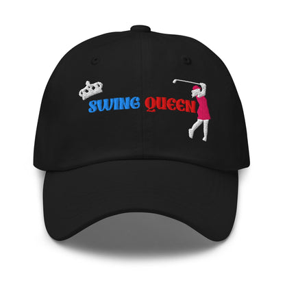 Swing Queen Embroidered Golf Cap - Funny Golf Tee by Swing Epic