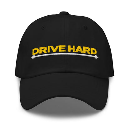 Drive Hard Embroidered Golf Cap - Funny Golf Tee by Swing Epic