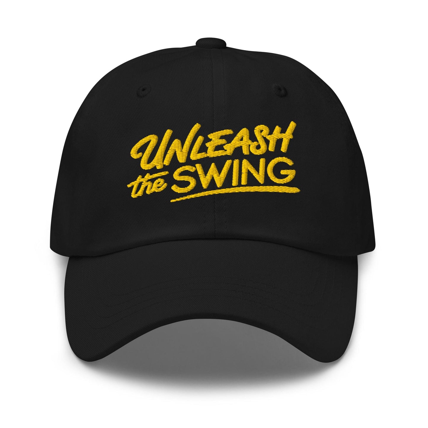 Unleash The Swing Embroidered Golf Cap - Funny Golf Tee by Swing Epic