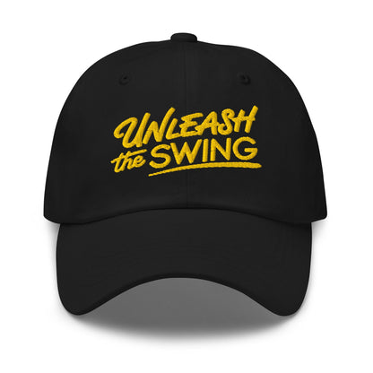 Unleash The Swing Embroidered Golf Cap - Funny Golf Tee by Swing Epic