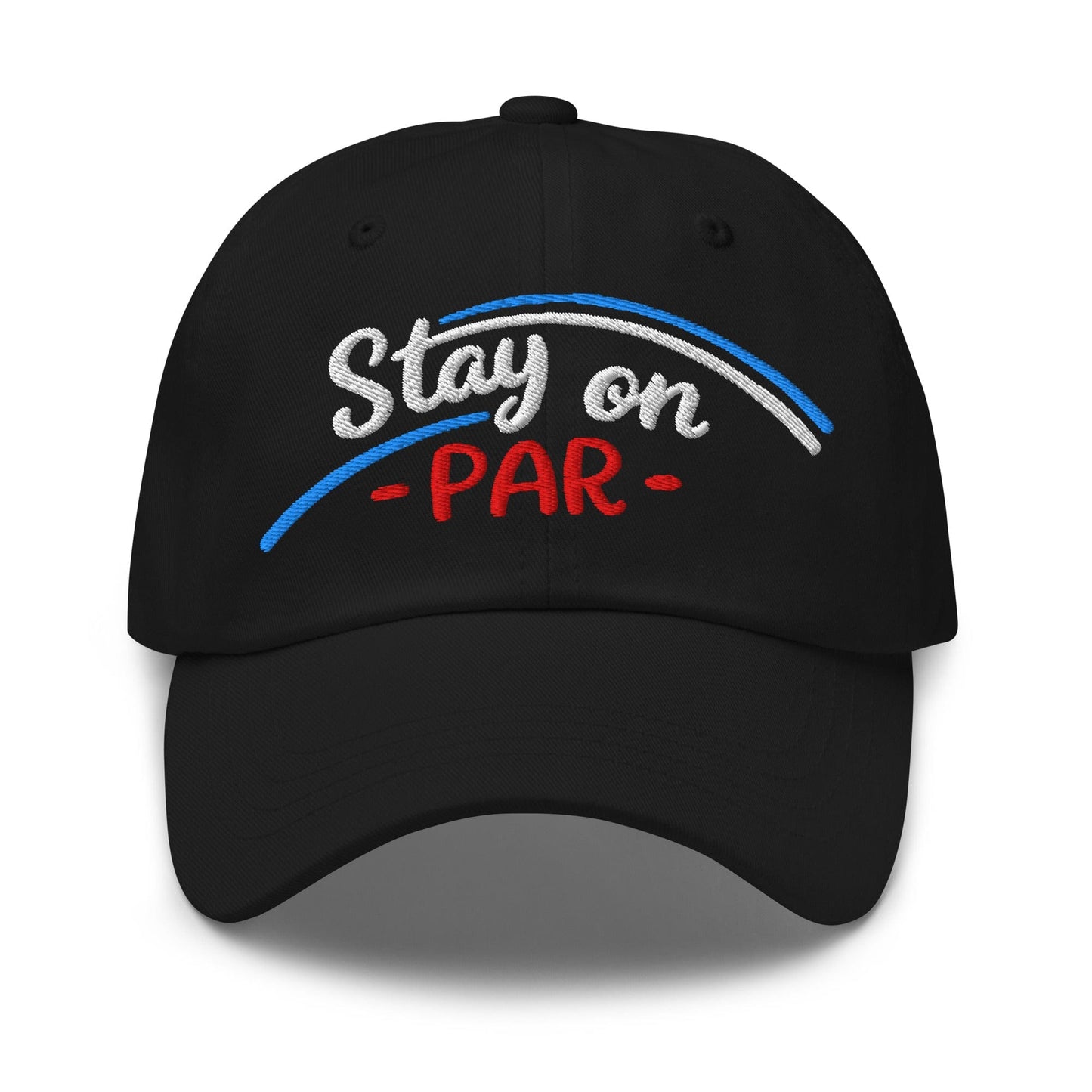 Stay on Par Embroidered Golf Cap - Funny Golf Tee by Swing Epic