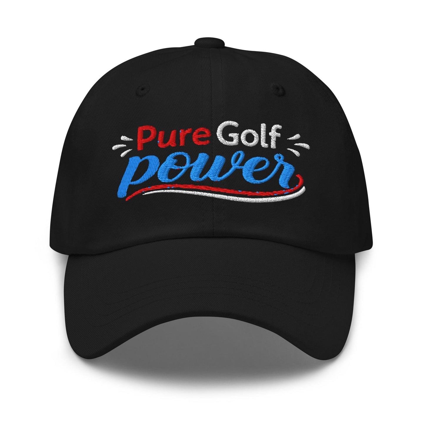 Pure Golf Power Embroidered Golf Cap - Funny Golf Tee by Swing Epic