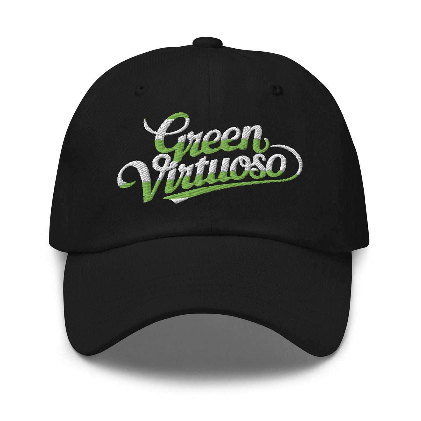Green Virtuoso Embroidered Golf Cap - Funny Golf Tee by Swing Epic