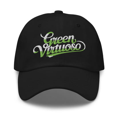 Green Virtuoso Embroidered Golf Cap - Funny Golf Tee by Swing Epic