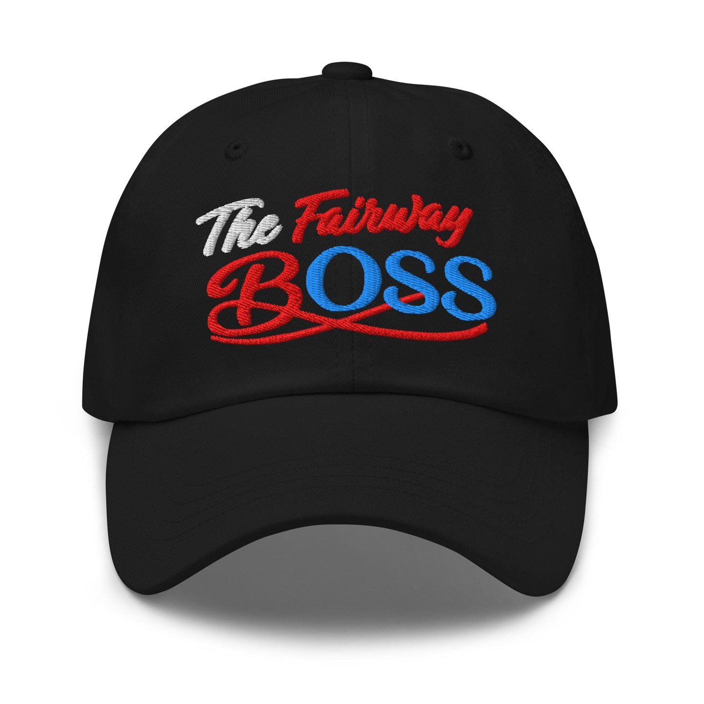 The Fairway Boss Sparkling Glitter Print Embroidered Golf Cap - Funny Golf Tee by Swing Epic