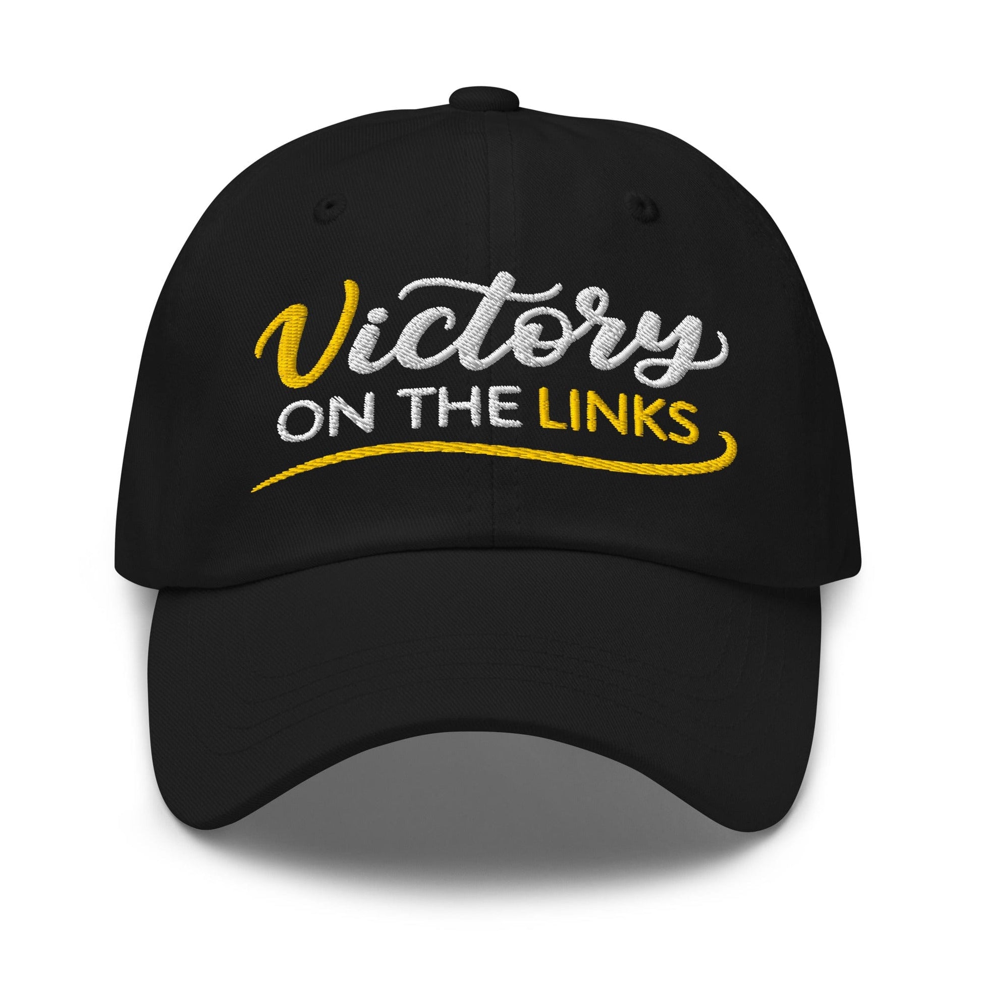 Victory on the Links Fun and Unique Embroidered Golf Cap - Funny Golf Tee by Swing Epic