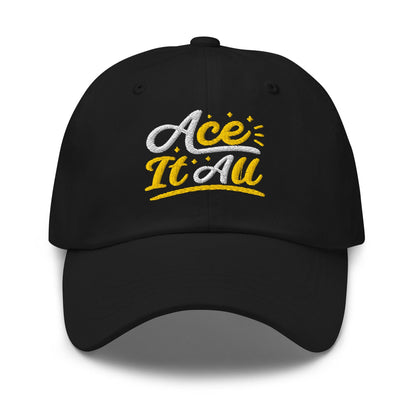 Ace It All Fun Embroidered Golf Cap - Funny Golf Tee by Swing Epic