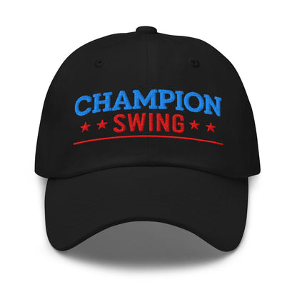 Champion Swing Star-Studded Fun Embroidered Golf Cap - Funny Golf Tee by Swing Epic