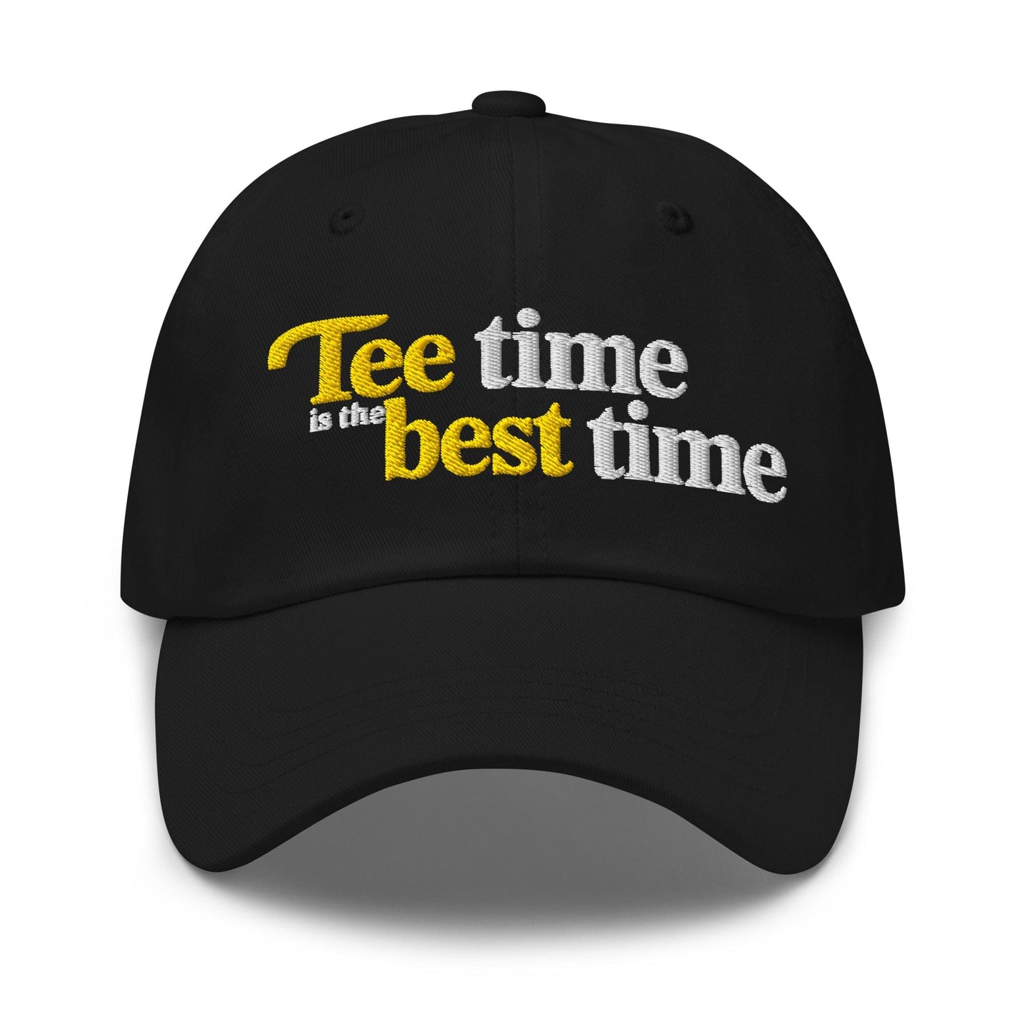 Tee Time is the Best Time Embroidered Golf Cap - Funny Golf Tee by Swing Epic