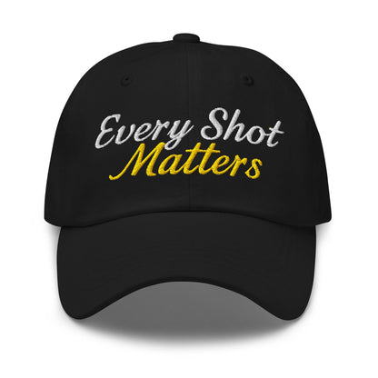 Every Shot Matters Fun Embroidered Golf Cap - Funny Golf Tee by Swing Epic