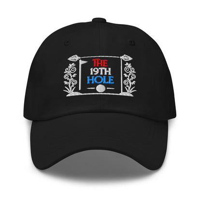 The 19th Hole Fun Embroidered Golf Cap - Funny Golf Tee by Swing Epic